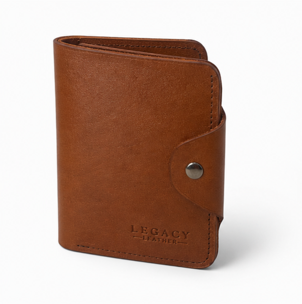 Bifold Wallet con Broche