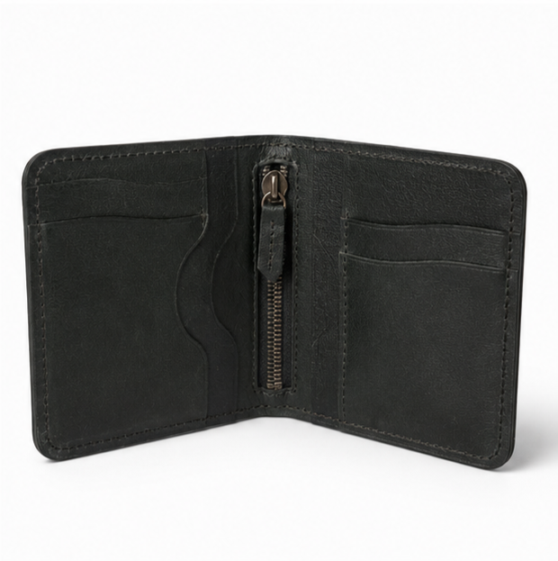 Bifold Wallet With Zipper